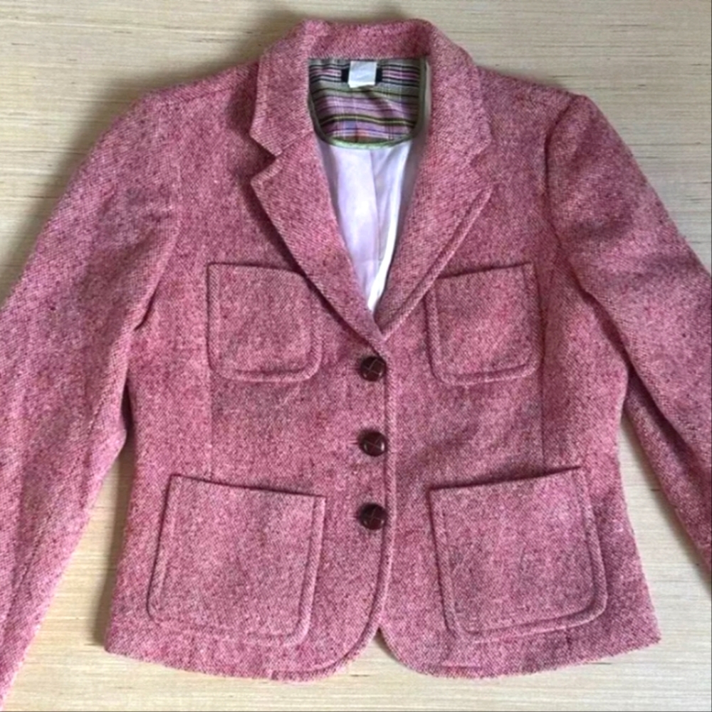 Early J.Crew Wool Blend Robert Noble Jacket Size 12